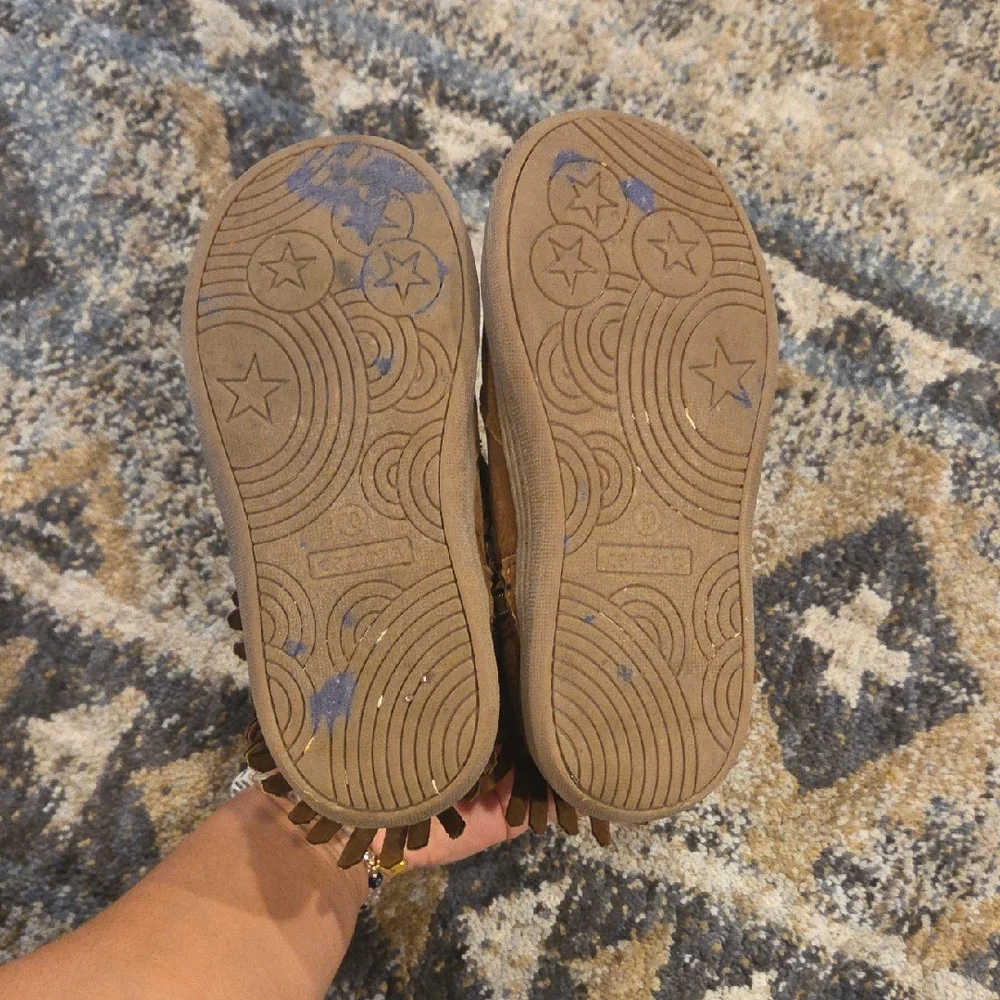 Carter's Tan Fringe Moccasin Bootie
